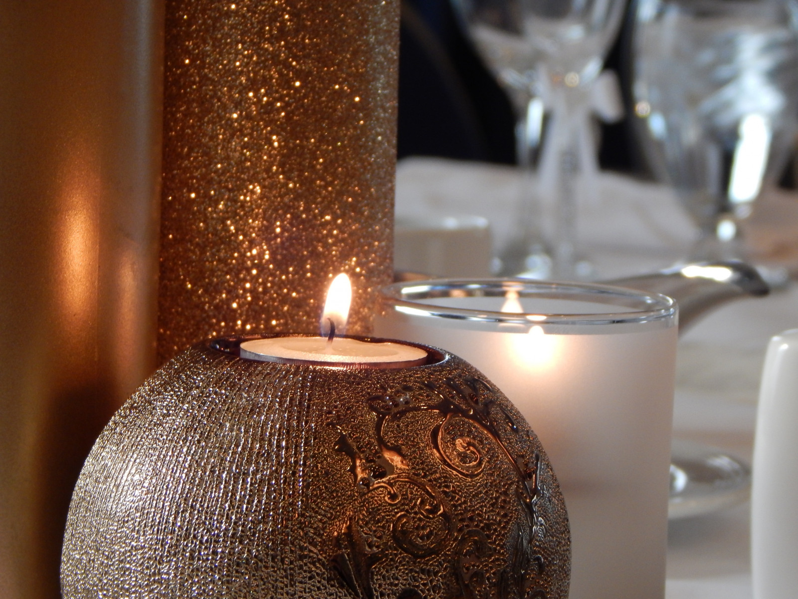 Wallpaper candle, decoration, glitter 4608x3456 wallup 994674