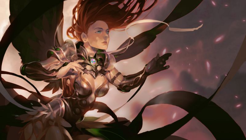 ilustrace, fantasy umění, anime, květ, anděl, mytologie ilustrace, fantasy umění, anime, květ, anděl, mytologie