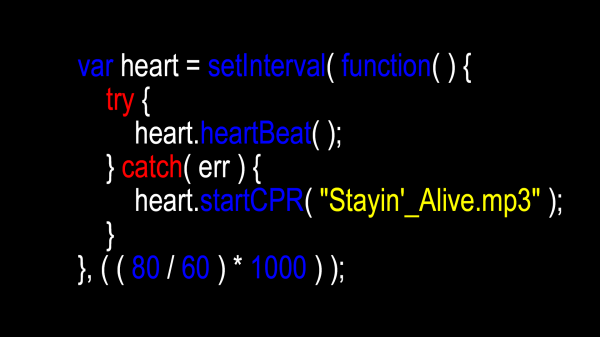 JavaScript,heart,heartbeat,Stayin Alive,HLR,cpr