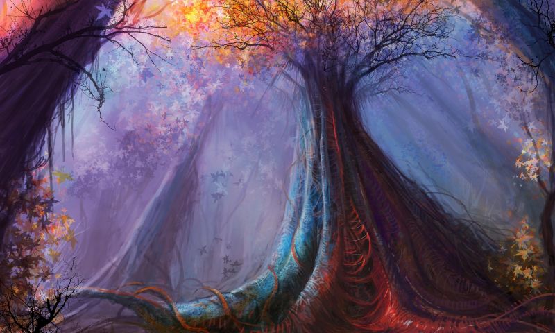 4000x2400 px, fantasy umění, stromy 4000x2400 px, fantasy umění, stromy
