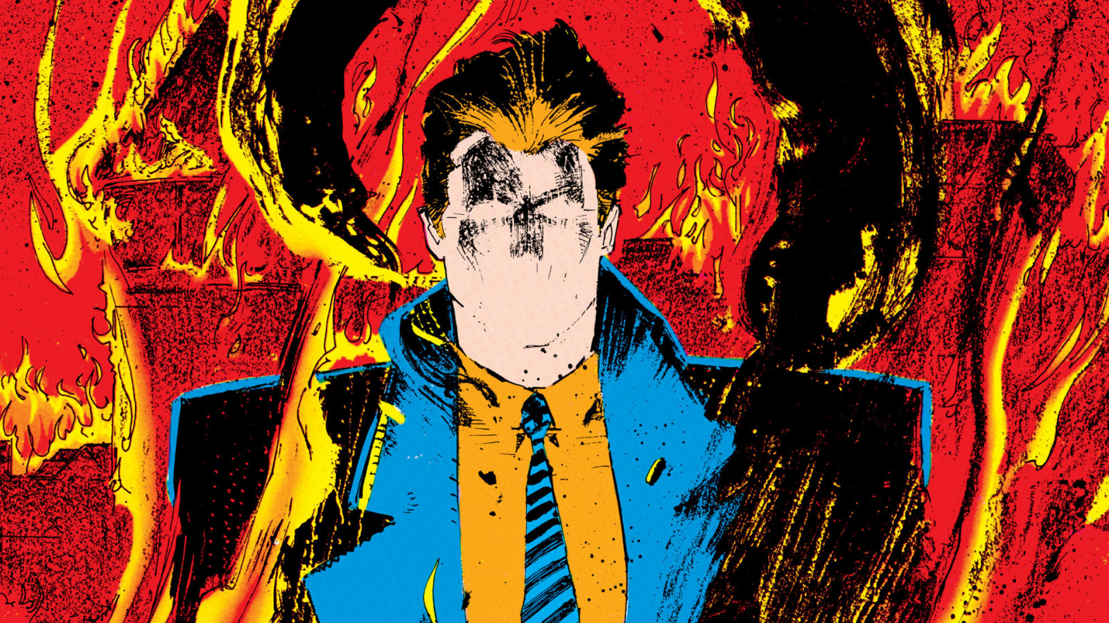 Question Character Wallpaper : Question character, DC Comics, trench coat, fire, comic art ...