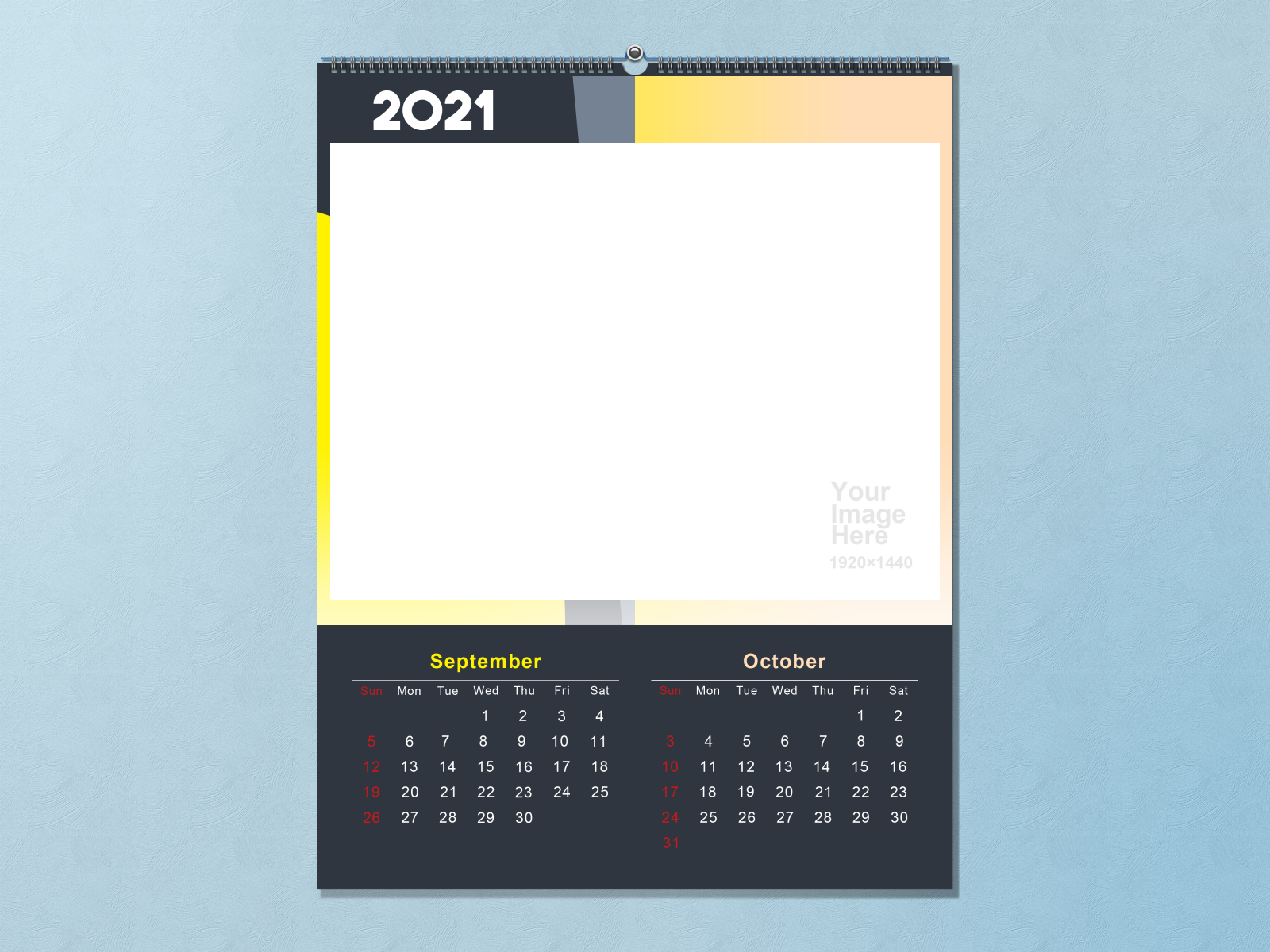 Wallpaper : 2021 calendar, template, September, october 4000x3000 ...