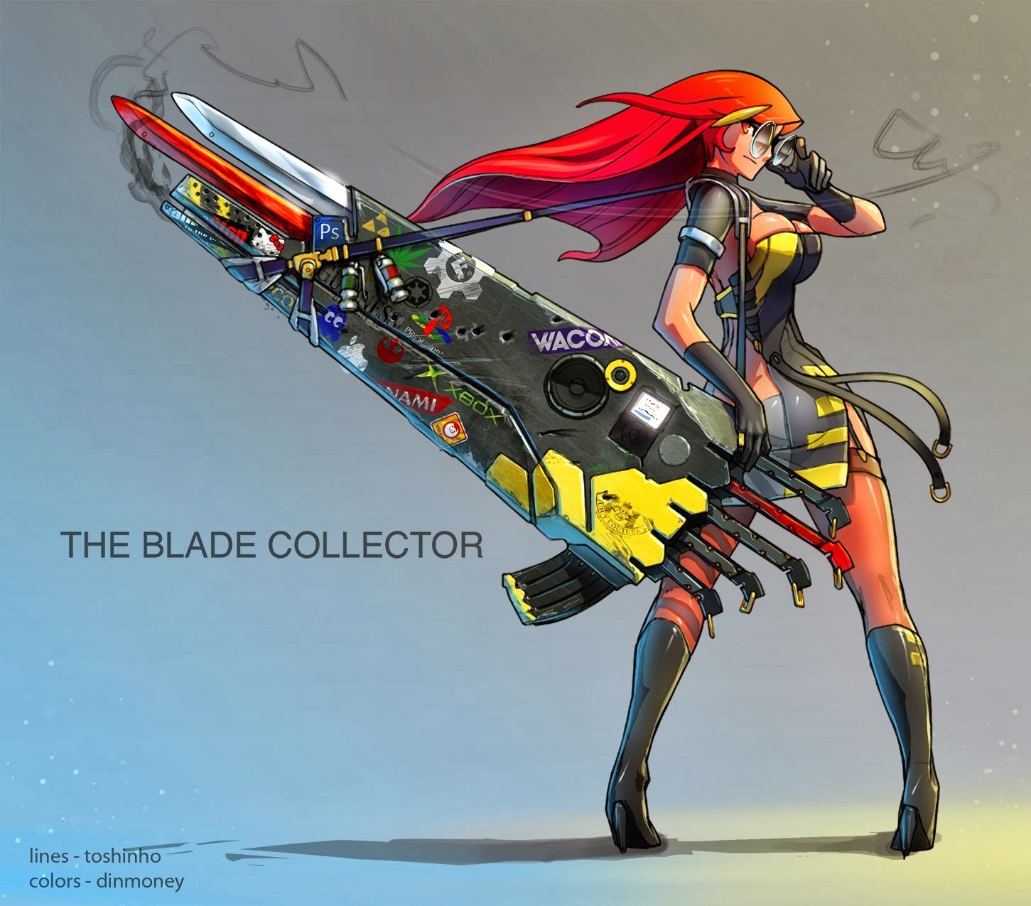 ilustrace, anime, anime dívky, kreslená pohádka, Hračka, akční figurka