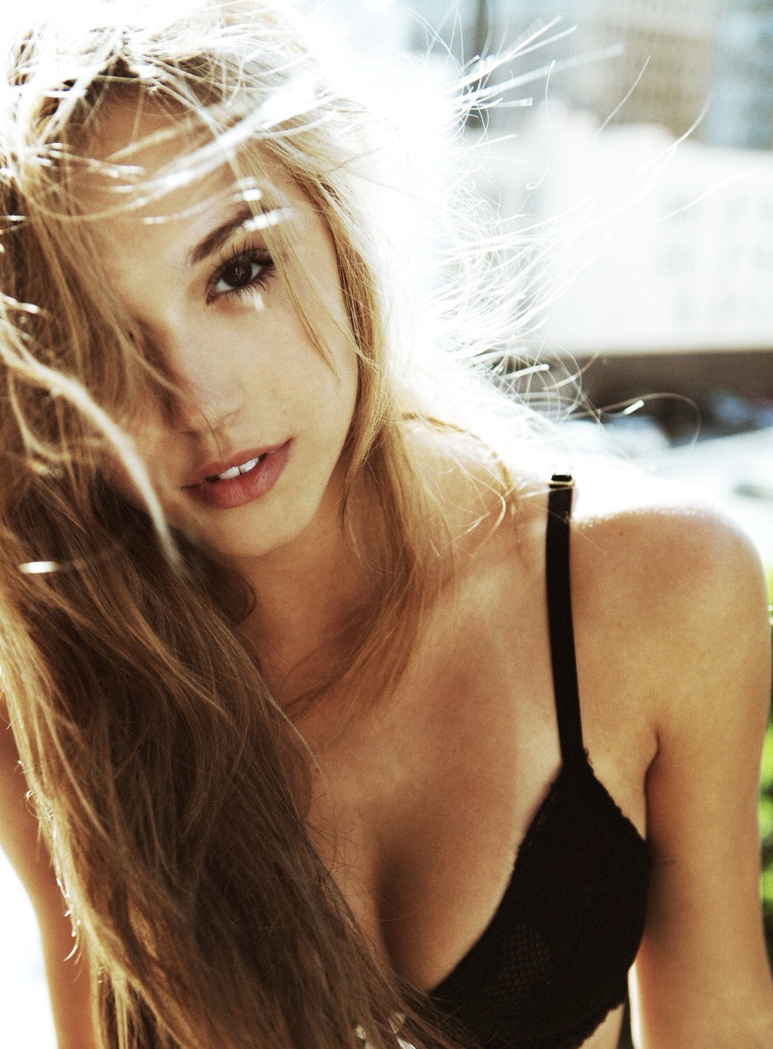 Wallpaper : face, women, long hair, photography, bra, Alexis Ren