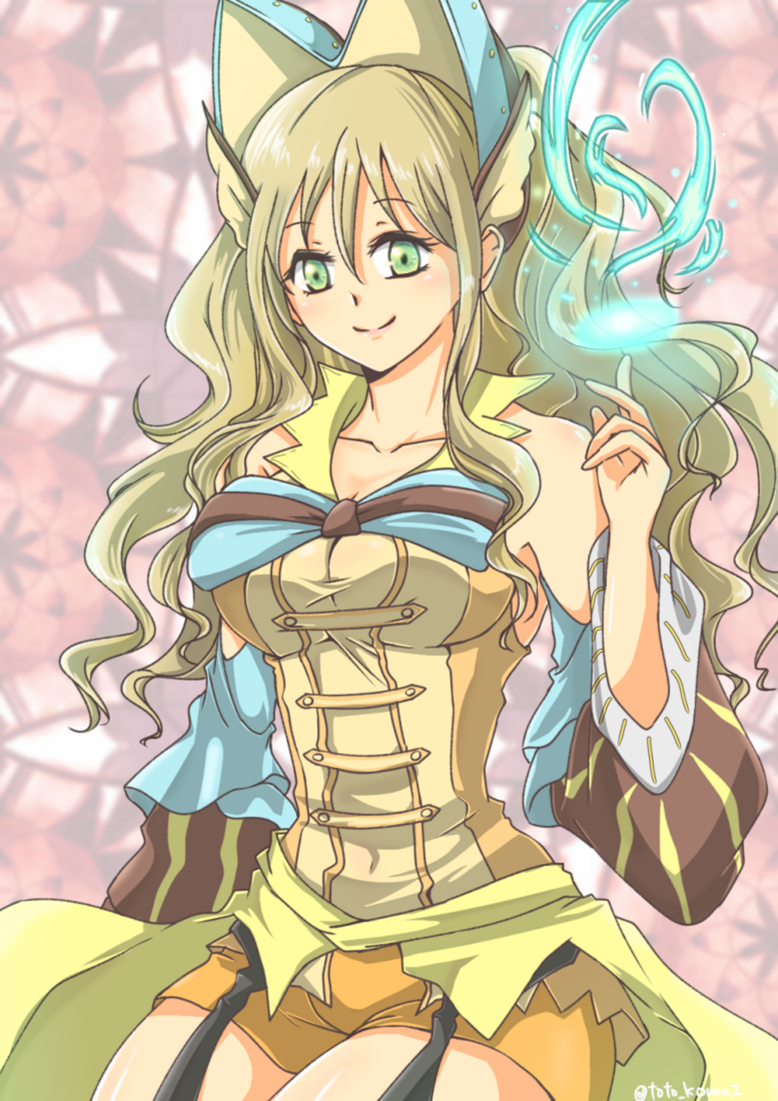 Anime, Chicas anime, Super Robot Taisen, Amari Aquamarine, pelo largo, morena, solo, Obra de arte, arte digital, arte de fan