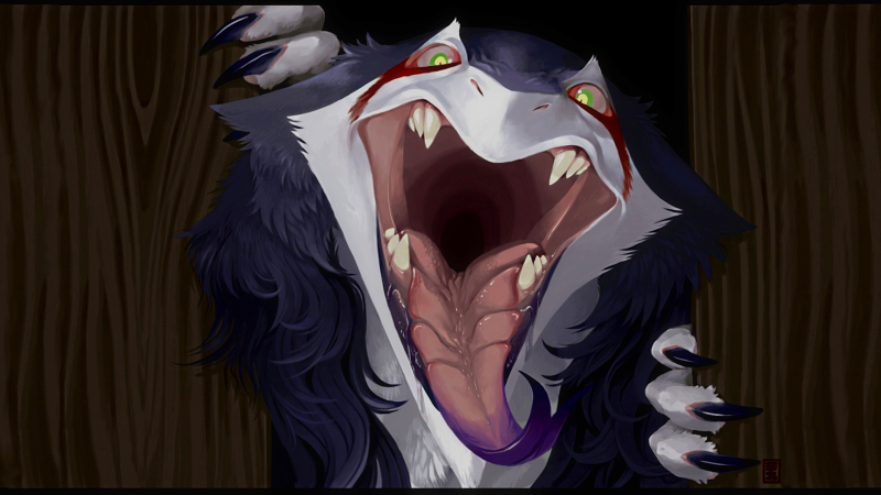 sergal,srstnatý,temný