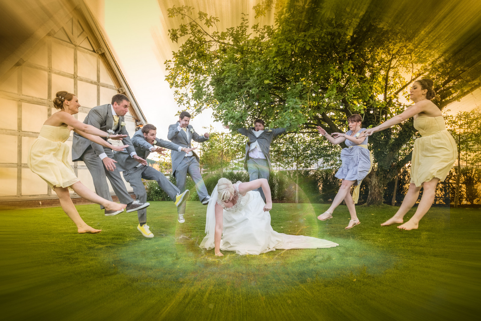 nozze, sposo, sposa, esplosione, combattente di strada, Hadouken