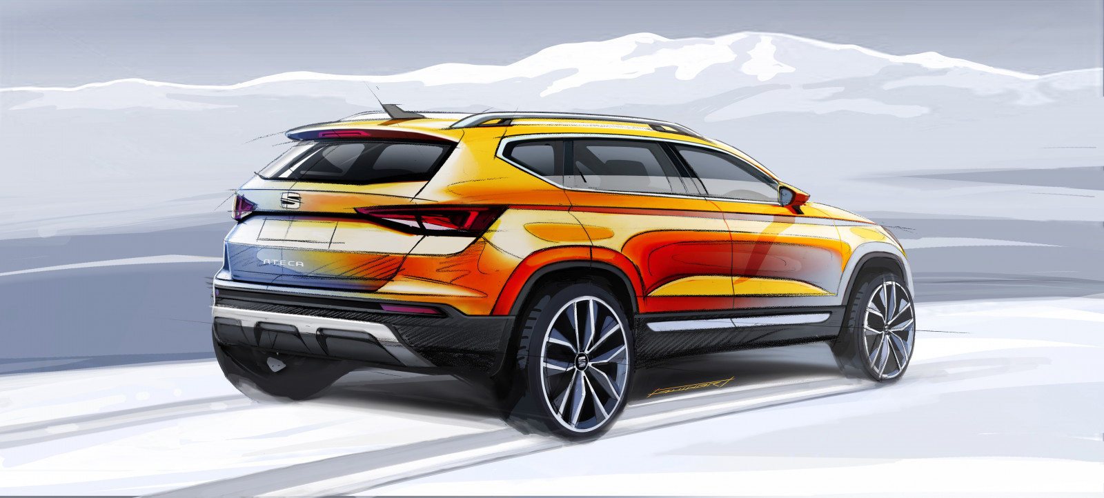 auto, veicolo, sede, netcarshow, netcar, immagini di auto, auto foto, 2016, Ateca, veicoli terrestri, design automobilistico, esterno automobilistico, marca di automobile, modello di auto, paraurti, crossover SUV, city ​​car, Sport Utility Vehicle, Compact SUV, Saab 9 4x