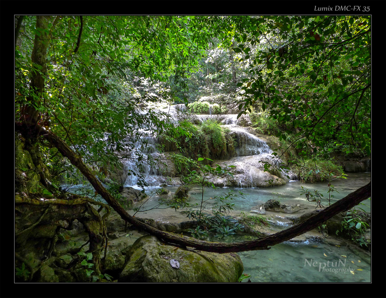 cestovat, Thajsko, lumix, Panasonic, vodopády, Kanchanaburi, Erawan, anawesomeshot, dmcfx35