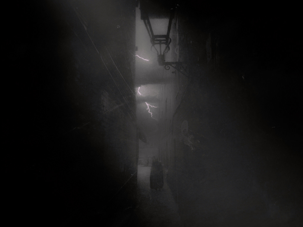 gyde, Hastings, uhyggelig, atmosfærisk, spøgelsesagtige, ripper, lyn, stormfuld