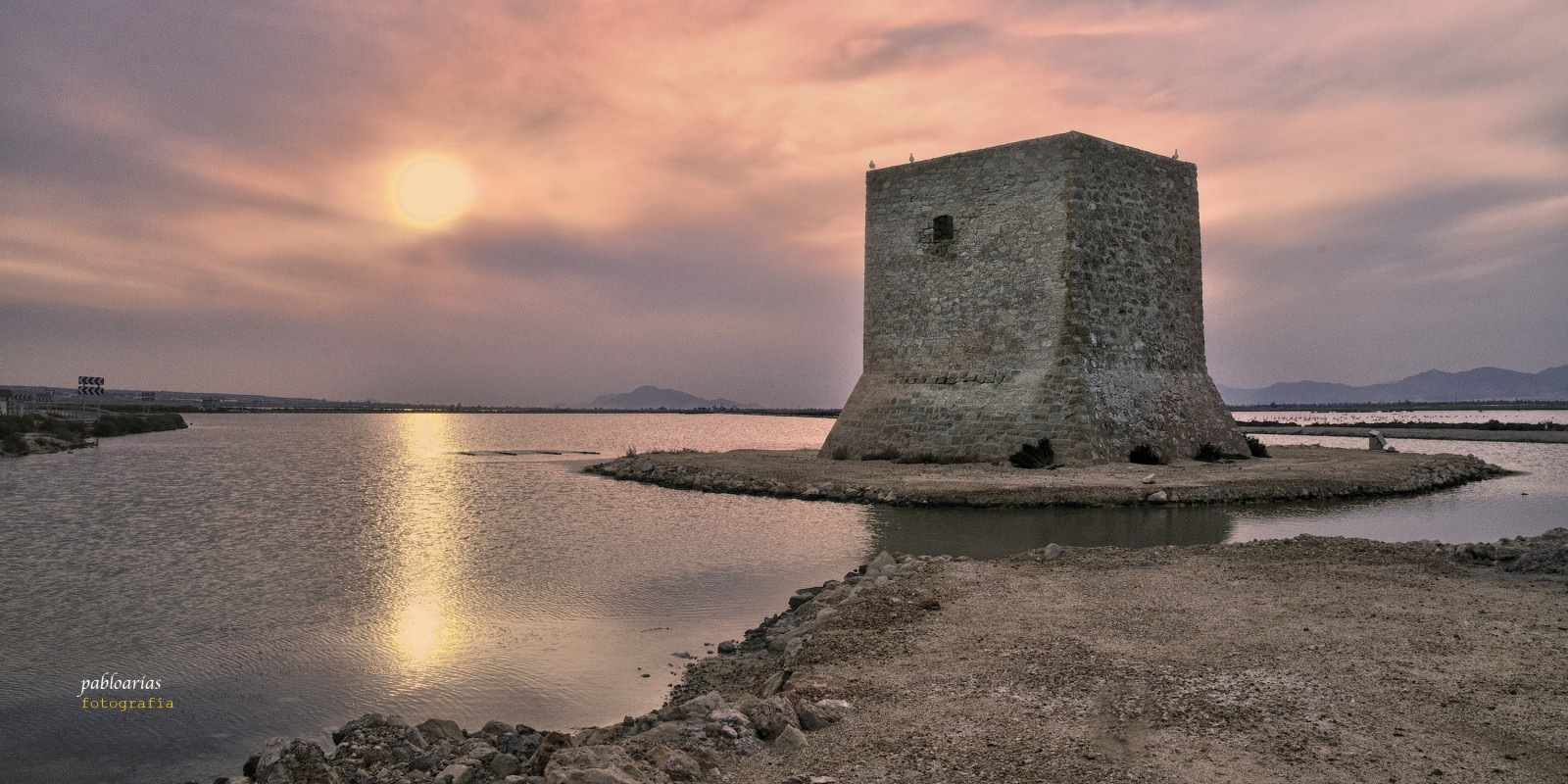 krajina, Photoshop, moře, voda, budova, odraz, nebe, uklidnit, večer, soumrak, slunce, mrak, svítání, cielo, mraky, atardecer, agua, Reflejo, Ocaso, Salinas, nádrž, torre, arquitectura, alicante, pabloarias, espana, jezero, comunidadvalenciana, Tamarit, santapola, Nxd