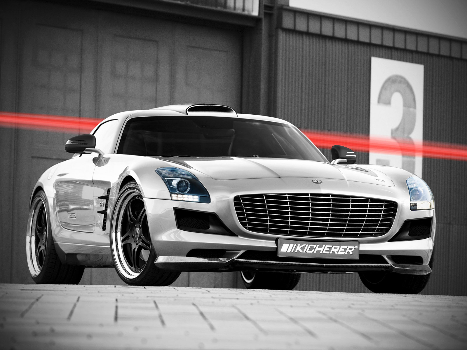 auto, vozidlo, Mercedes Benz, sportovní auto, Mercedes Benz SLS AMG, výkon auta, Kicherer, netcarshow, netcar, obrázky vozidel, photo auto, 2009, kolo, SLS 63 CP, založené na Mercedes Benz SLS, superauto, pozemní vozidla, automobilového designu, automobilový exteriér, automobil make, luxusní vůz, nárazník