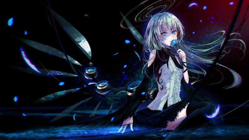 紫の, 漫画, アート, cg artwork, 黒髪, 電気青 紫の, 漫画, アート, cg artwork, 黒髪, 電気青