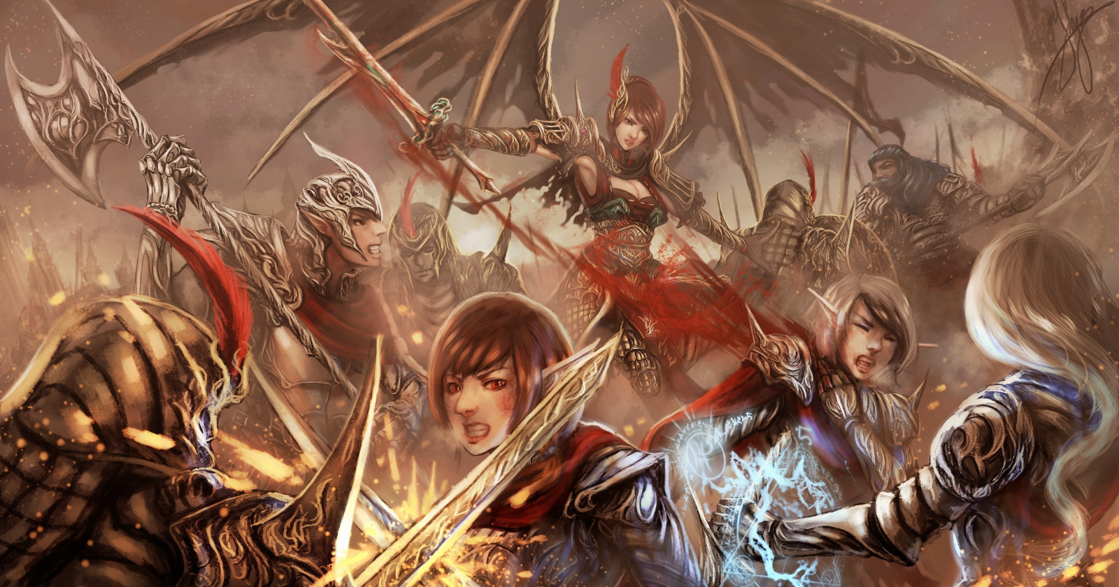 fantasy umění, bitva, bojovník, mytologie, Snímek obrazovky, válečný magnát, fiktivní postava, žena bojovník