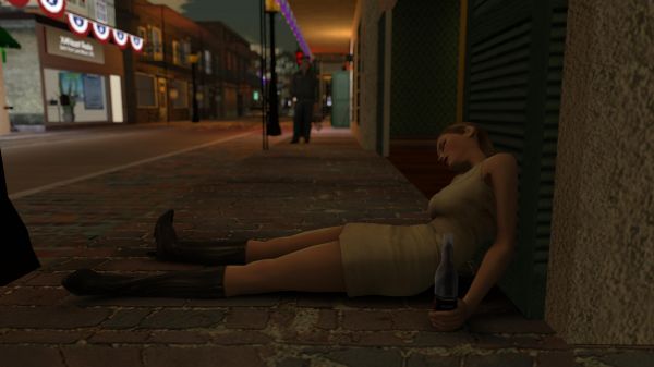 black,photography,blonde,street,3D,sleeping
