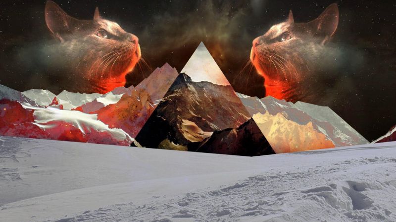 1920x1080 px, hora, Příroda, polyscape, sníh, kočky 1920x1080 px, hora, Příroda, polyscape, sníh, kočky
