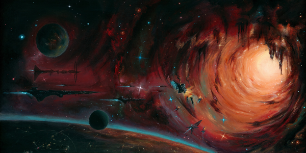 planet,Moon,spaceship,stars,digital art,spacescapes