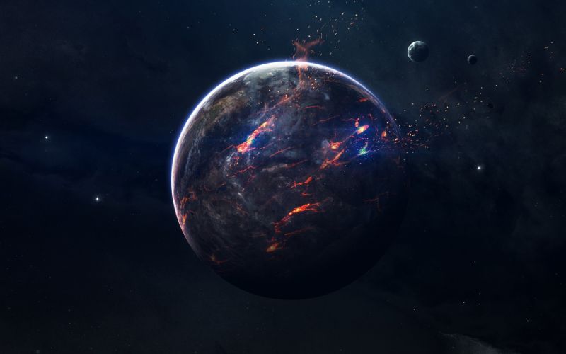 digital art,3D,yellow,abstract,Vadim Sadovski,space