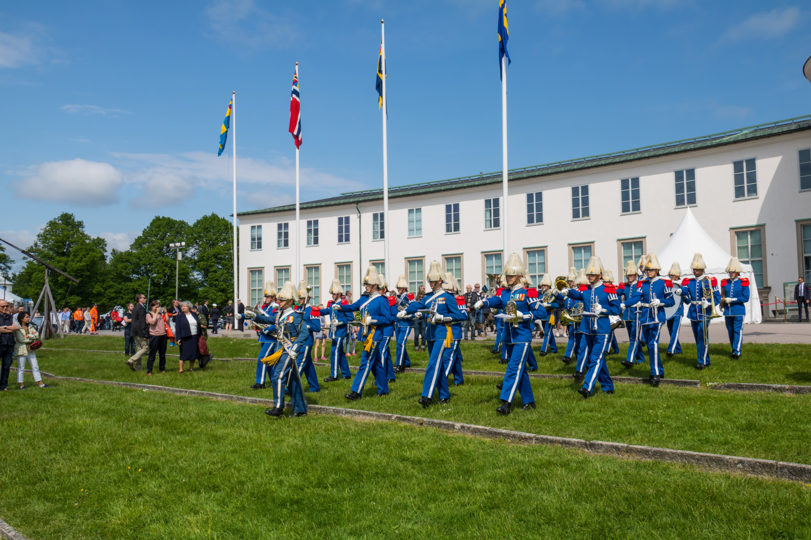 musiker, Stockholm, Person, luftvåben, festival, attackfoto, g rdet, sj historiskamuseet, veterandagen, veteransday, erhverv, troop, ensemble, marcherende, marcherende band