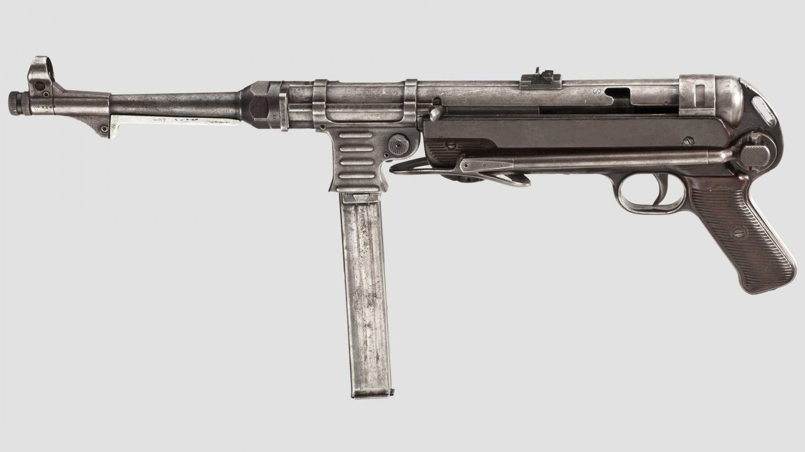 pistole, zbraň, útočná puška, kulomet, MP 40, Pistole, samopal, spoušť, puška, střelná zbraň, hlaveň zbraně