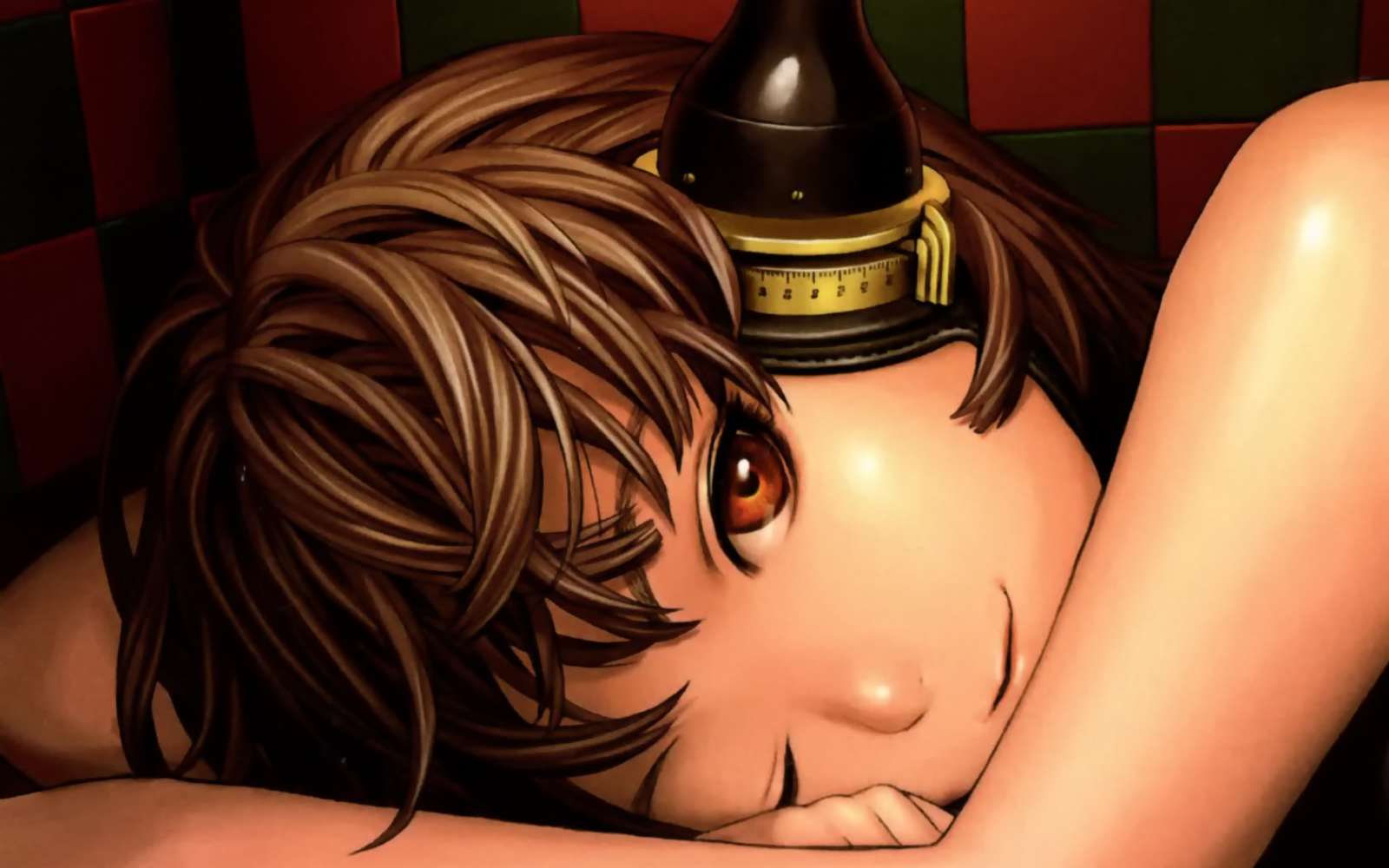 anime, anime dívky, kreslená pohádka, černé vlasy, Původní znaky, pusa, komiks, Murata Rozsah, smysl, Snímek obrazovky