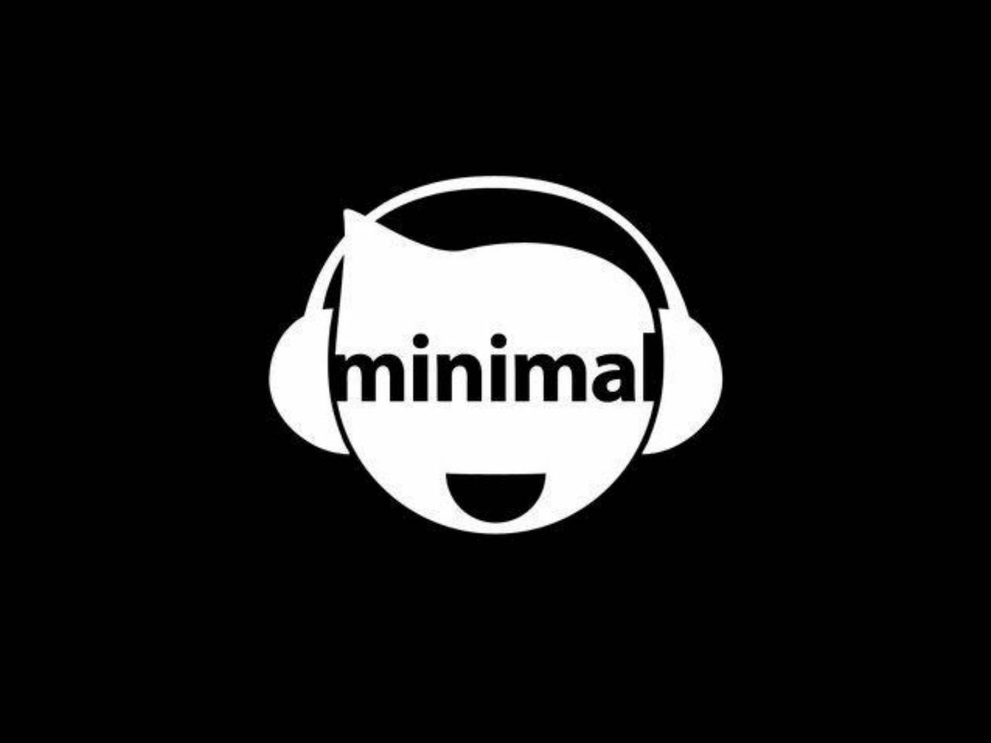 Wallpaper illustration, minimalism, text, logo, headphones, circle, brand, font 1440x1080