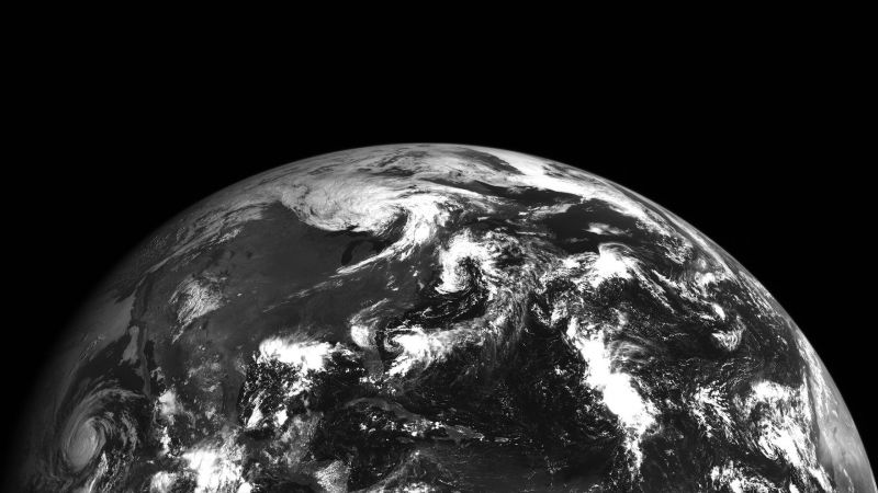 černobílý, prostor, Země, planeta, Měsíc, atmosféra černobílý, prostor, Země, planeta, Měsíc, atmosféra