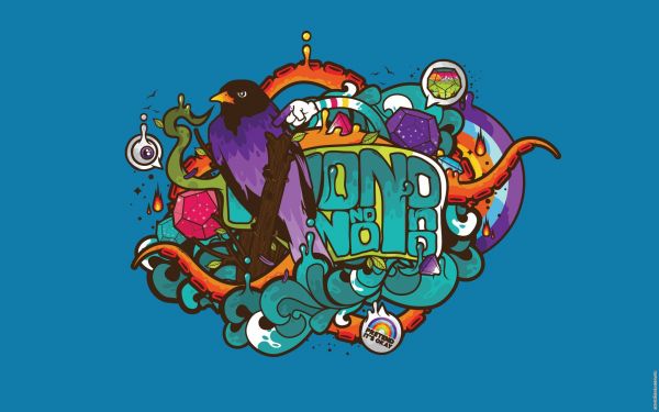 illustration, birds, eyes, artwork, cartoon, tentacles