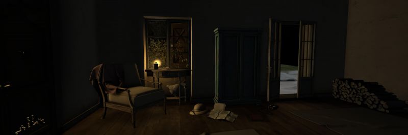 ルーム,点灯,自宅,闇,光,照明器具