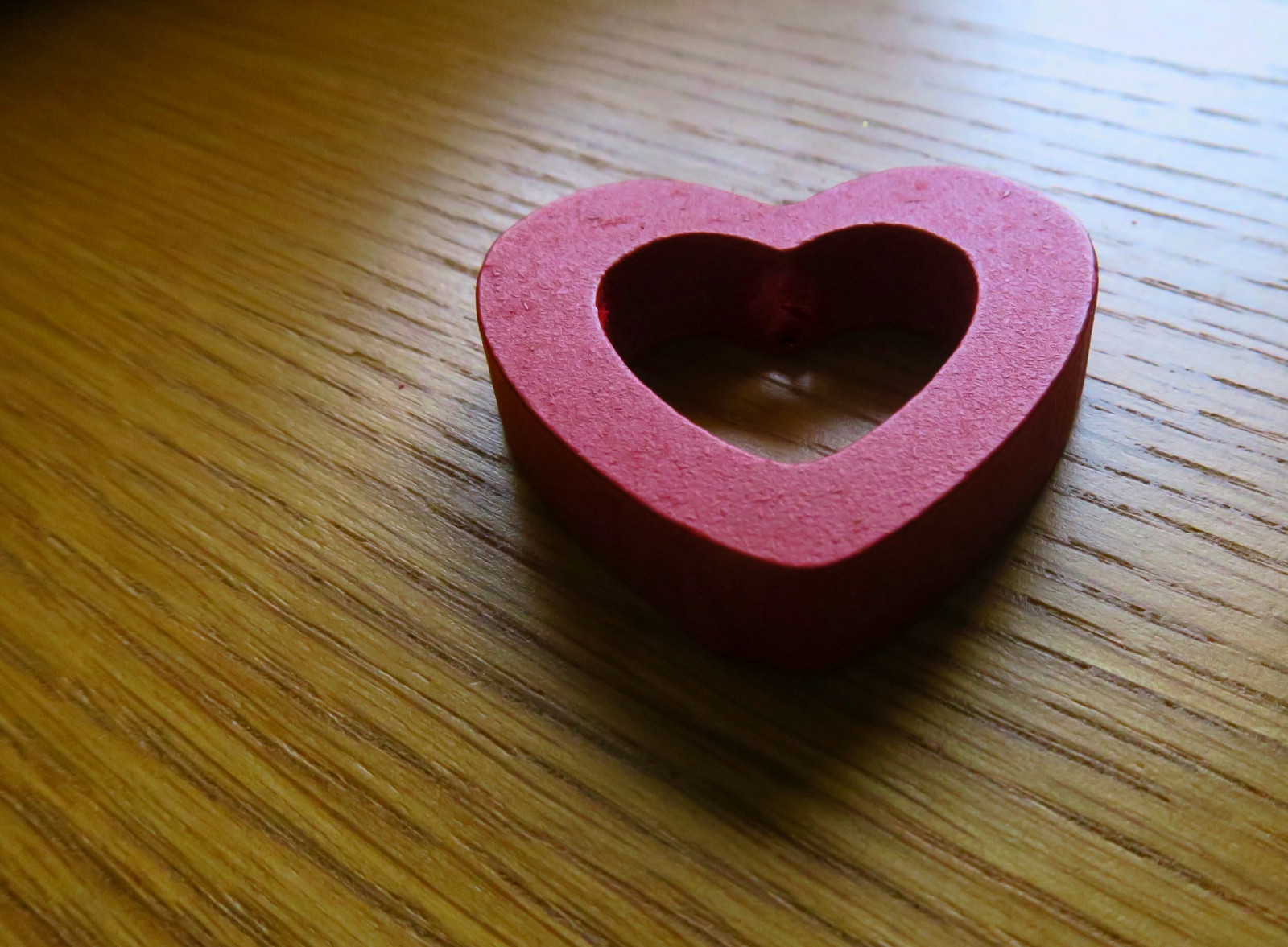 macromondays, jednoduchý, Červené, dřevěný, srdce, valentýnský