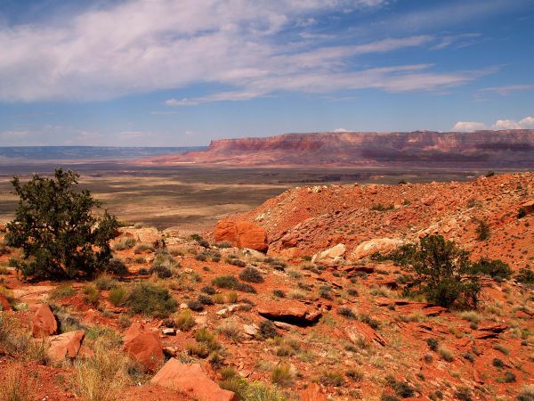 landscape,hill,rock,red,sky,clouds