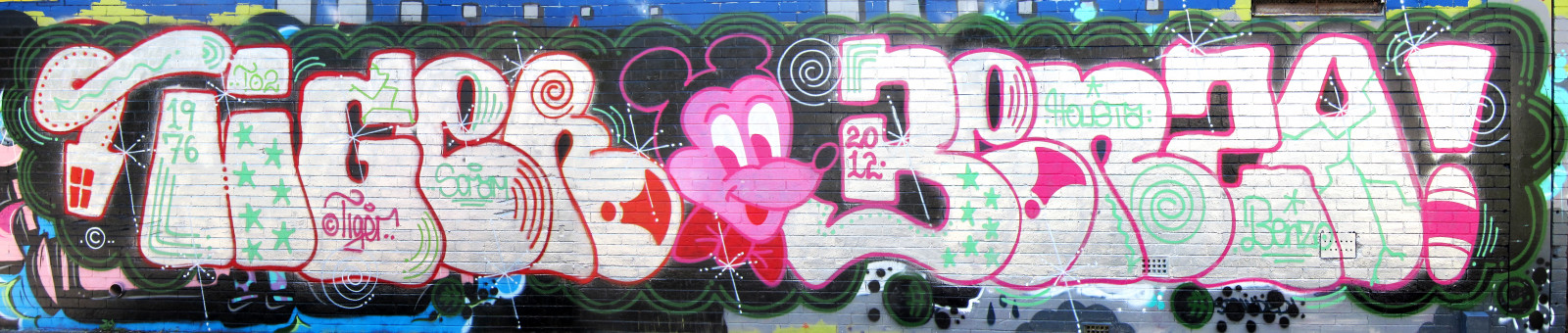 ถนน, เสือ, กราฟฟิตี, ศิลปะบนท้องถนน, สีชมพู, ซิดนีย์, 2012, ศิลปะ, โฆษณา, ตะลึง, เบนโซ, to2, Housta