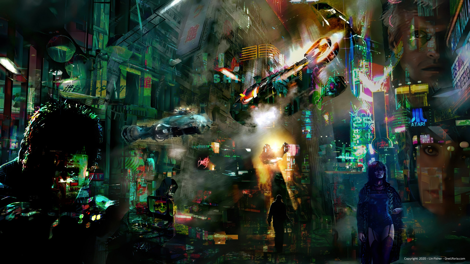 metafyzický, duchovní, nadreálný, drak, lotosové květy, posvátné geometrie, zvěř, Buddha, futuristický, ai