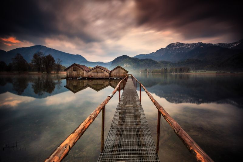 slunečnímu záření, stromy, krajina, hory, západ slunce, jezero slunečnímu záření, stromy, krajina, hory, západ slunce, jezero