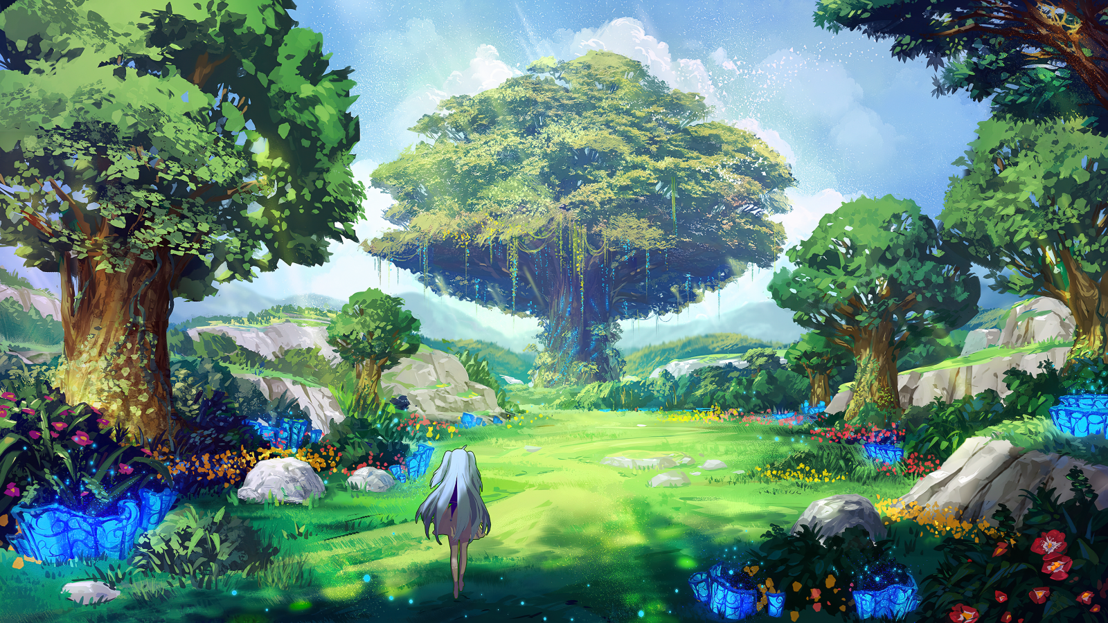 surreal, forest