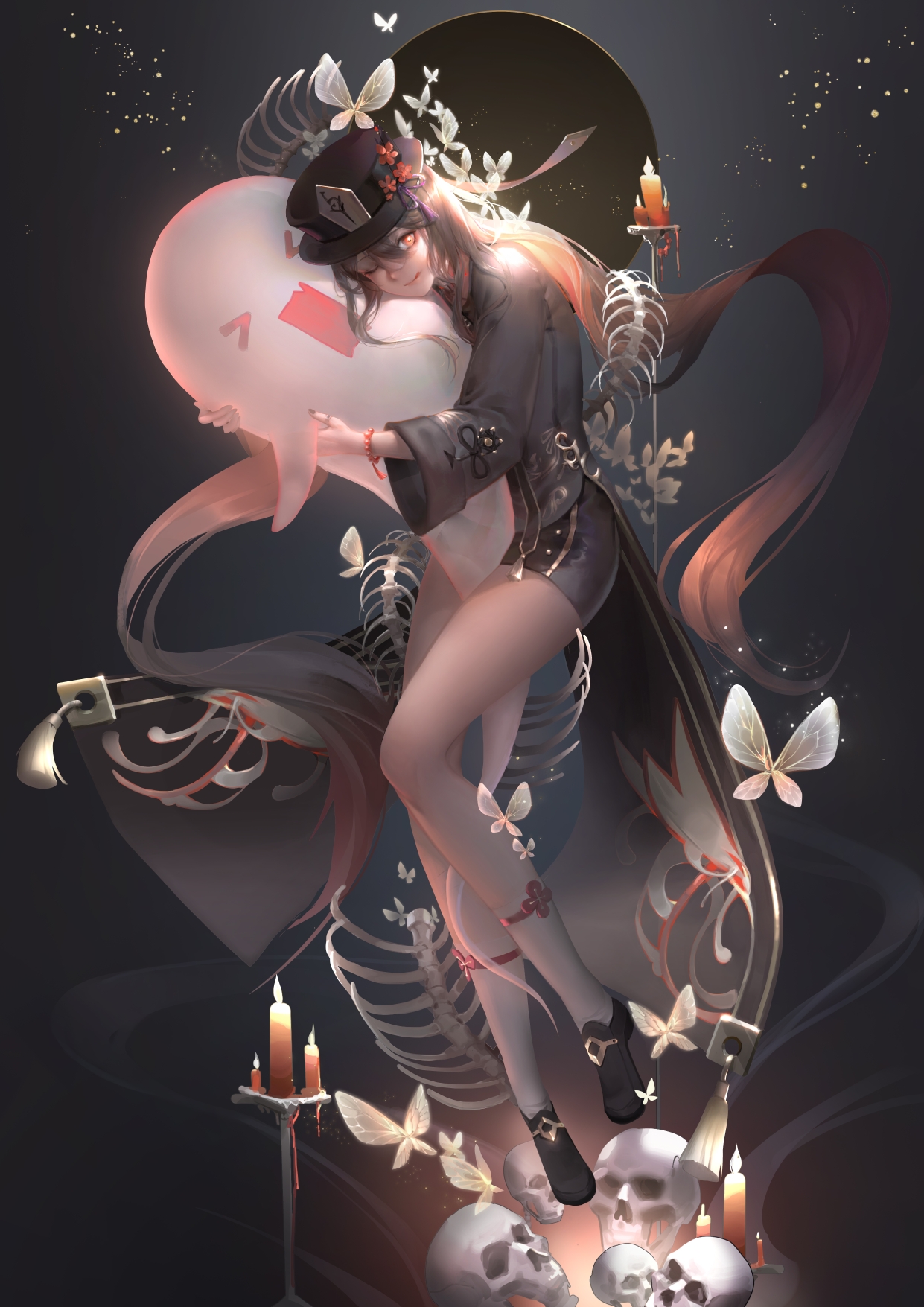 lys, flash photography, underholdning, KUNST, sort hår, cg artwork, skrifttype, mørke, begivenhed, plads, midnat, fiktiv karakter, grafik, scenekunst, illustration, maleri, carmin, lår, animation, grafisk design, fetish model, fiktion, Animated cartoon, anime, visual arts