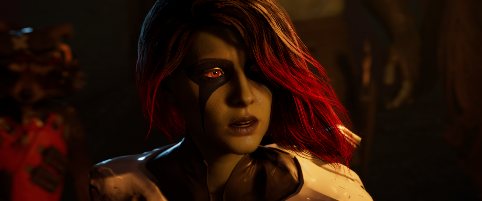 cabeza, labio, barbilla, ceja, ojo, pestaña, flash photography, cg artwork, Cabello negro, pelo largo, personaje de ficción, cabello rojo, oscuridad, ART, Pelo castaño, carmín, ficción, Juego de aventuras, peluca, ilustración, gráficos, Juego de pc, animación, tinte de pelo, Fotografía de retrato, golpes, juegos, Figura de acción, Anime, Juguete, mitología, diseño gráfico, carne