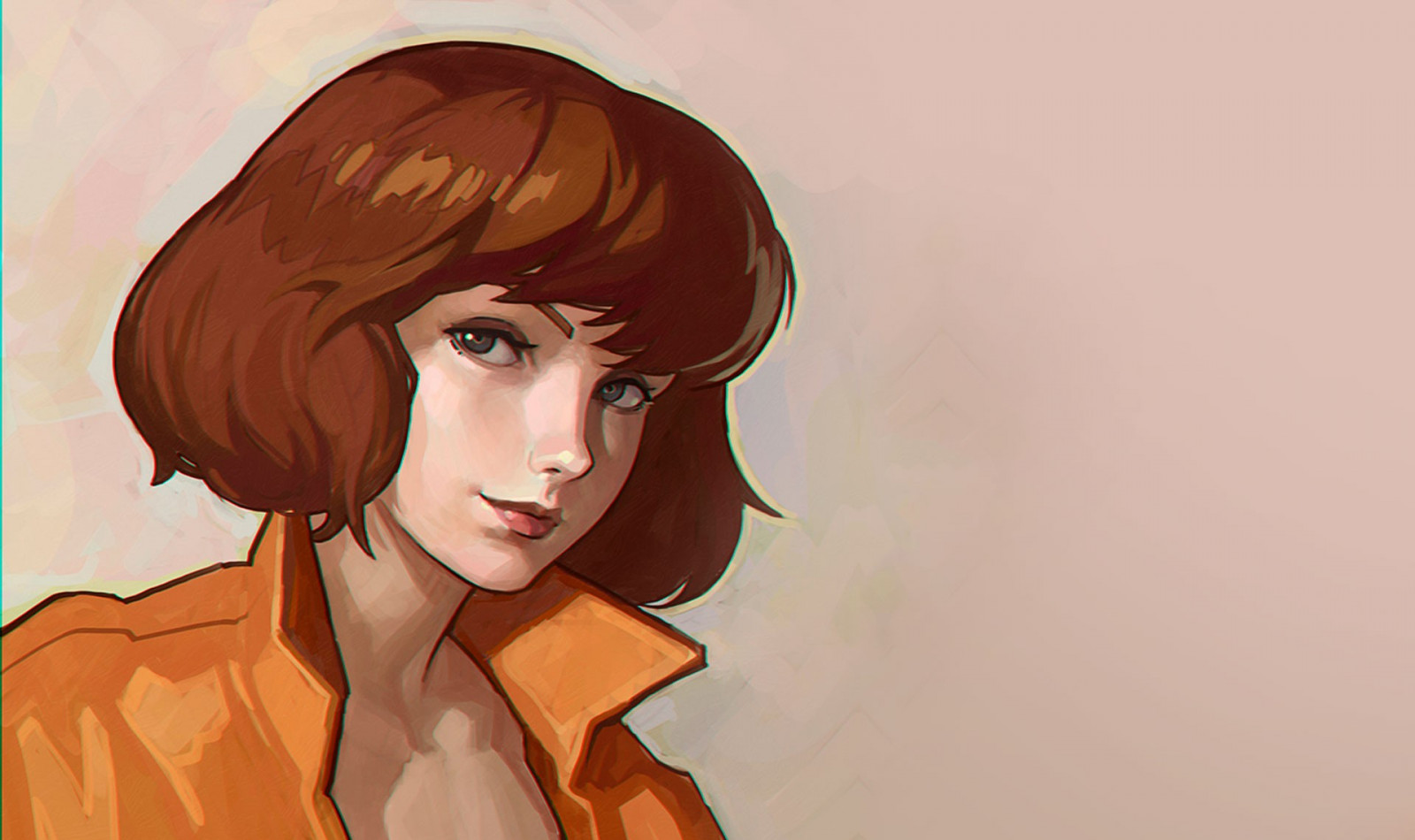 viso, disegno, illustrazione, anime, cartone animato, capelli, Ilya Kuvshinov, capo, occhio, acconciatura, schizzo, immagine dello schermo, organo, 1920x1140 px