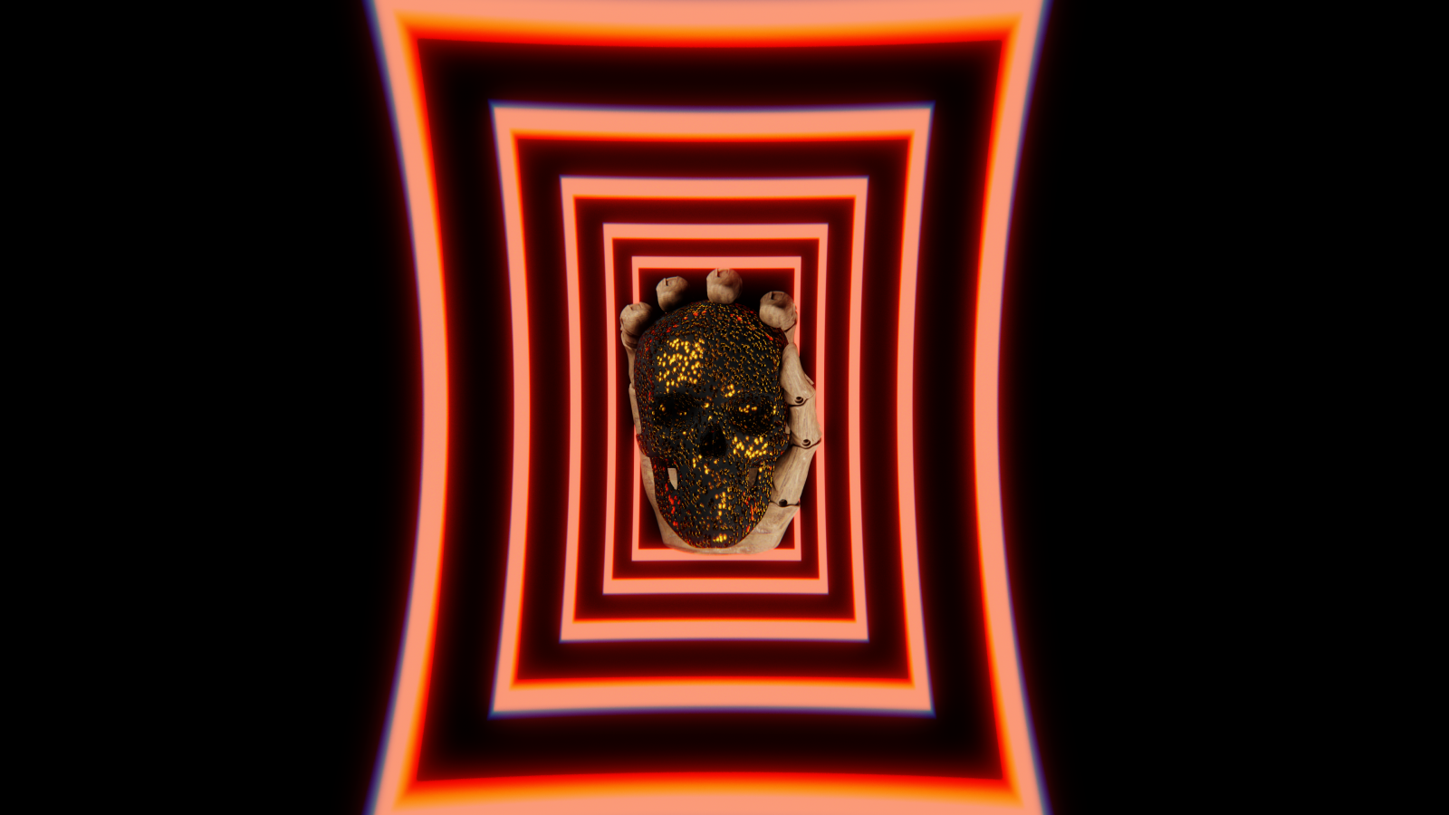 デスクトップ壁紙 頭蓋骨 スカルフェイス ネオン 赤 黒 ゴールド 3840x2160 Edffed デスクトップ壁紙 Wallhere