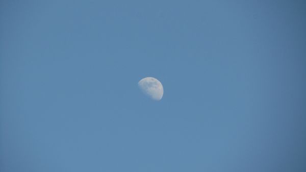Moon,sky blue,universe,relaxing