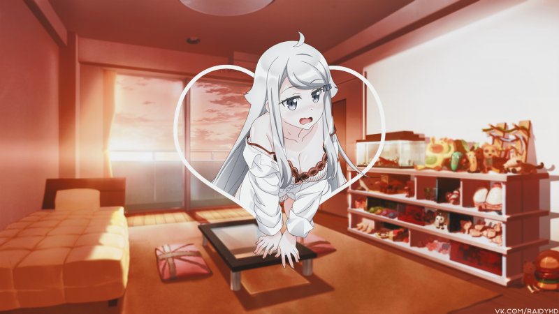 anime,anime girls,picture in picture
