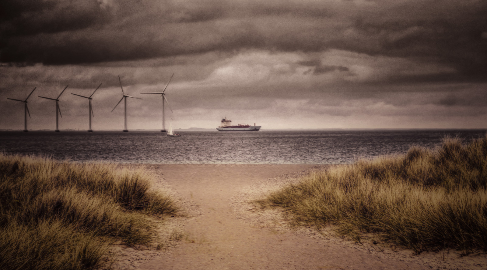 landskab, hav, vand, kyst, sand, græs, himmel, strand, berolige, aften, morgen, kyst, HDR, vind, horisont, atmosfære, København, 2014, Sky, ocean, bølge, amager, krop af vand, meteorologisk fænomen