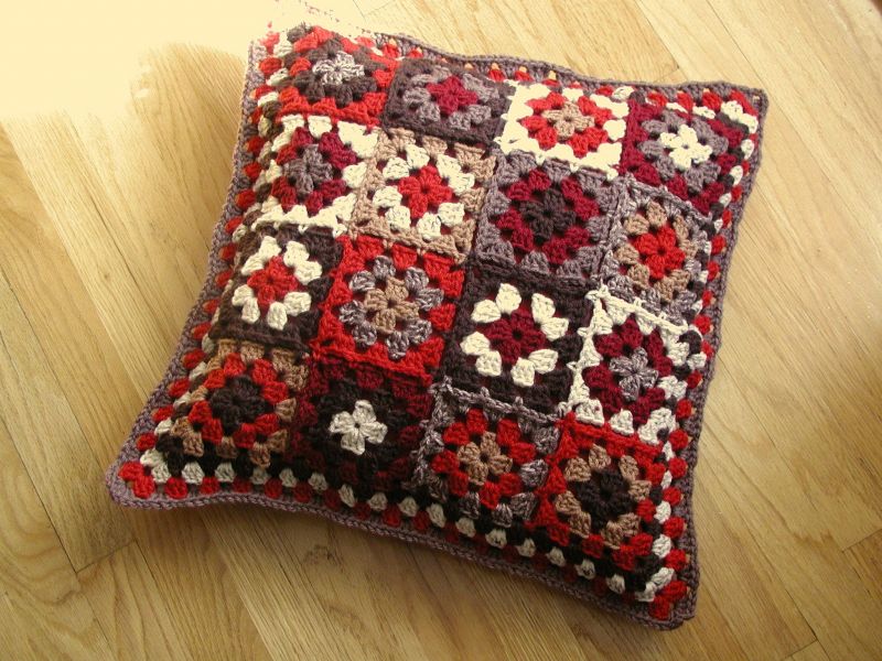 háčkování, polštář, polštář, Grannysquare háčkování, polštář, polštář, Grannysquare