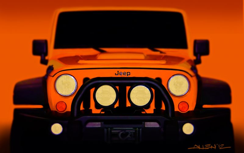 voiture,véhicule,2013,Jeep,Jeep wrangler,jaune