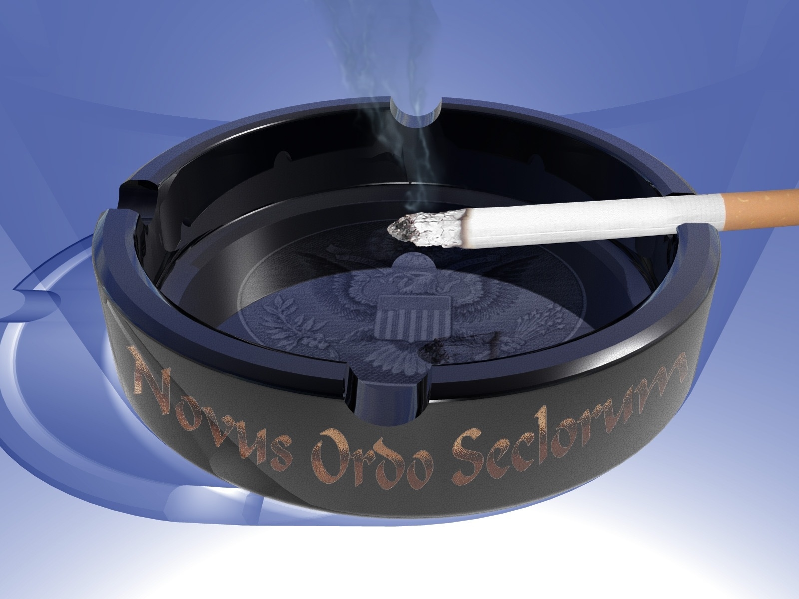 Wallpaper ashtray, cigarette, smoke, ash 1600x1200 CoolWallpapers