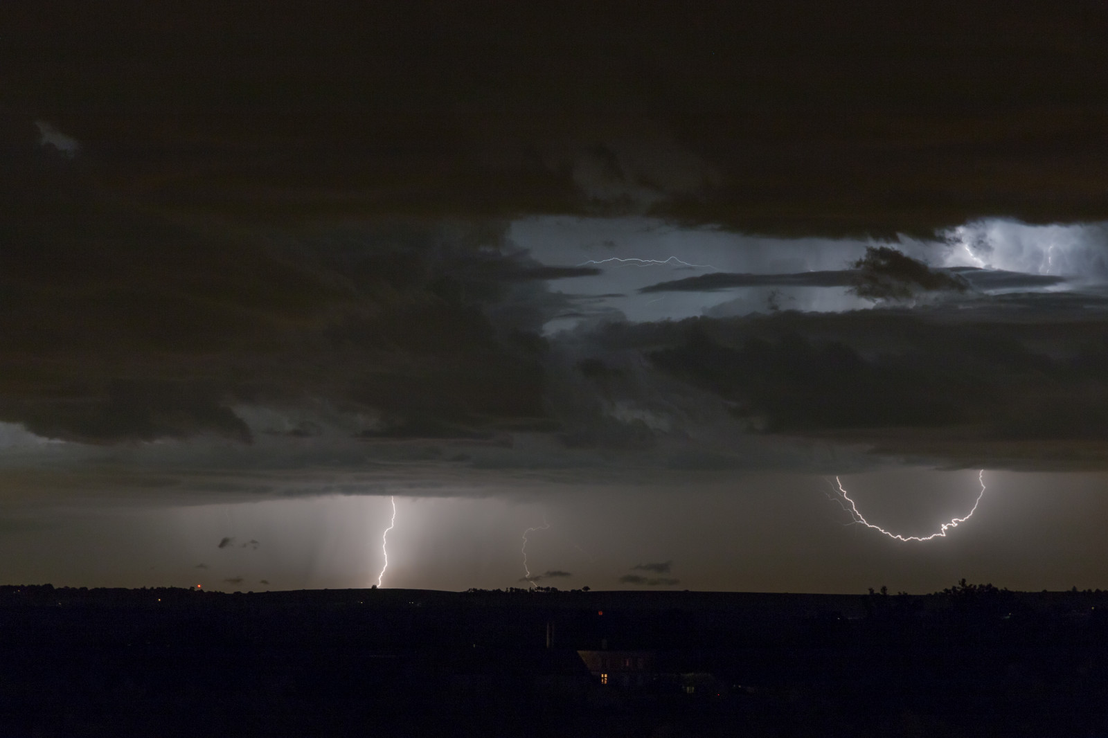 noc, nebe, Blesk, bouřka, večer, vítr, horizont, atmosféra, hrom, půlnoc, mrak, počasí, bouřka, tma, temps, energie, orage, kupa, jev, meteo