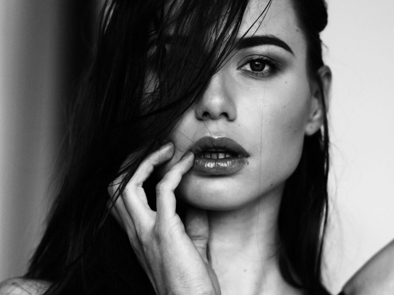 tvář, bílý, Černá, ženy, černobílý, model tvář, bílý, Černá, ženy, černobílý, model