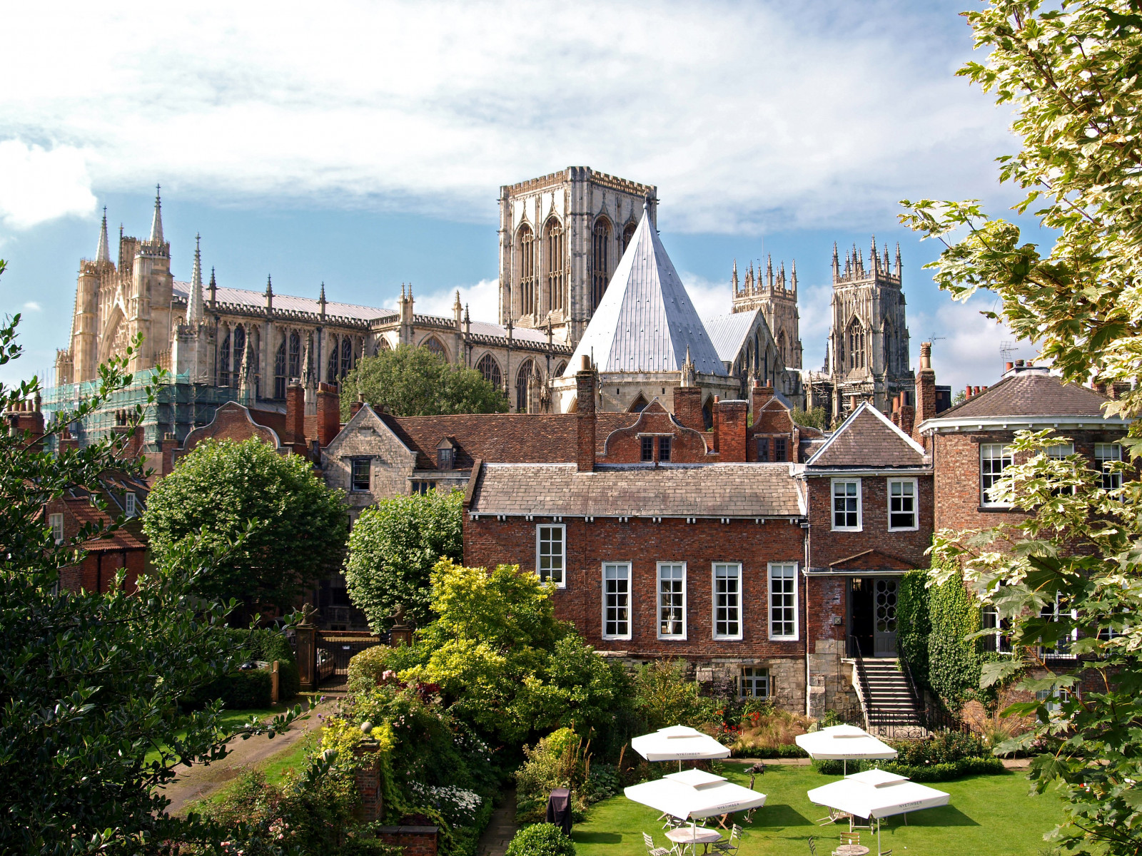 Wallpaper 3604x2703 px, cities, England, houses, trees, York