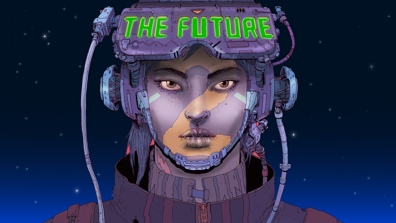 Illustration, Cyberpunk, Anime, futuristisch, Karikatur, Comics, Bildschirmfoto, Spezialeffekte