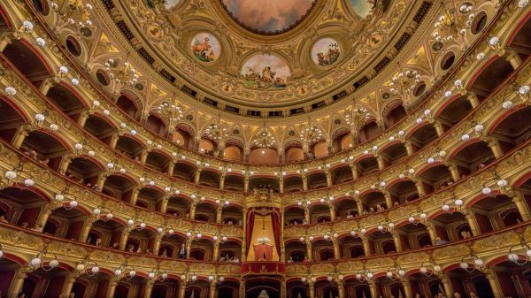 architecture, painting, people, Italy, building, interior